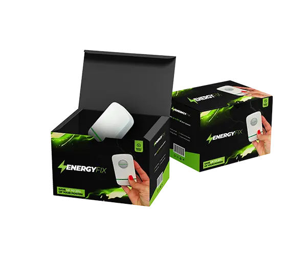 EnergyFix plugged into outlet saving electricity